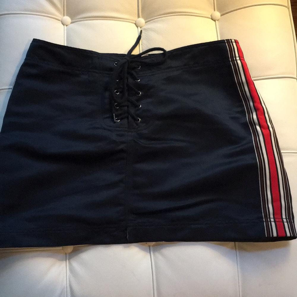 Urban Outfitters Silence+Noise lace up Satin Skirt